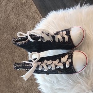 New denim ankle high heel boots/shoes